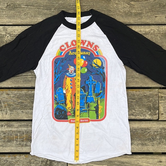 Clowns Are Funny Graphic Raglan Tee - Picture 11 of 14